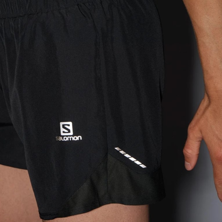 Black Salomon Cross Rebel 5'' Men's Shorts | IE DC1839